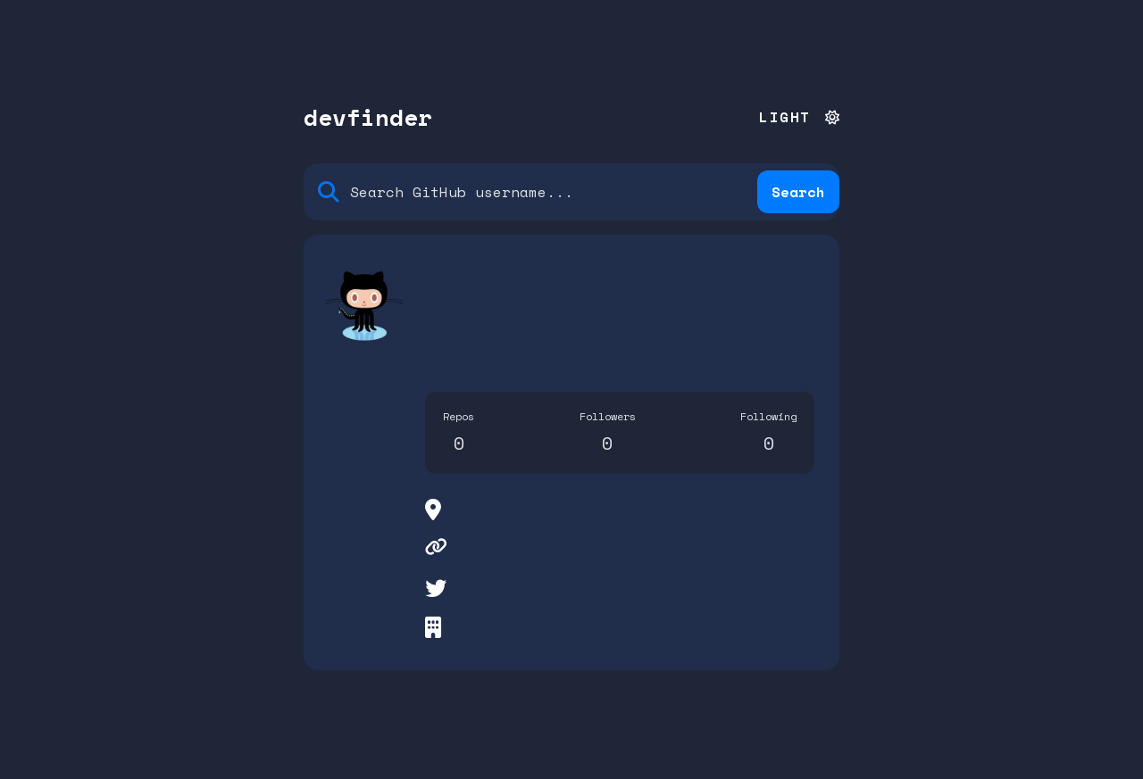 GitHub User Search App
