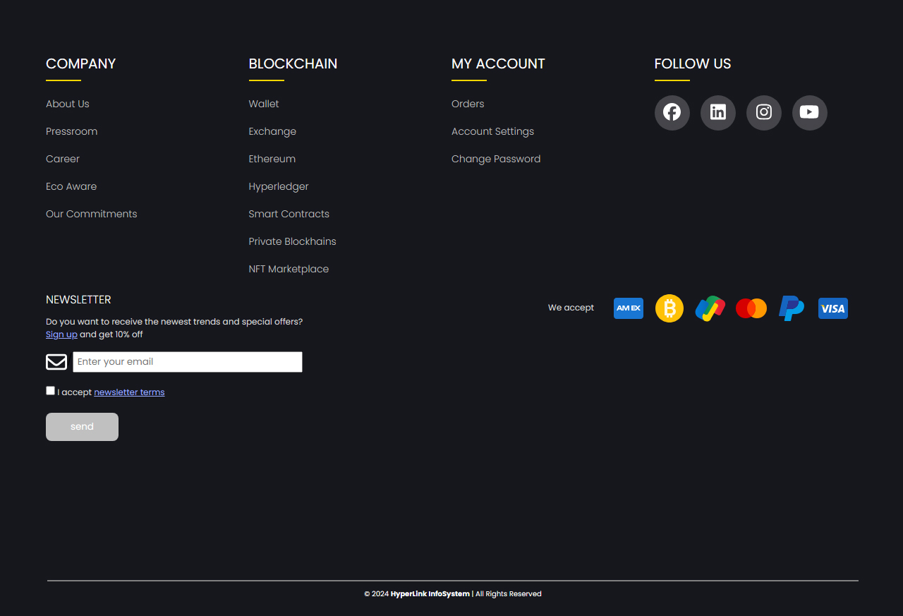 React Footer Project